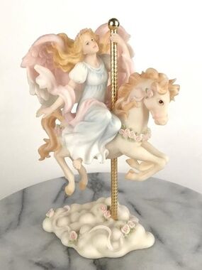 Seraphim Classics “Stephanie – Joyful Paradise” Angel on Horse Figurine – 2001